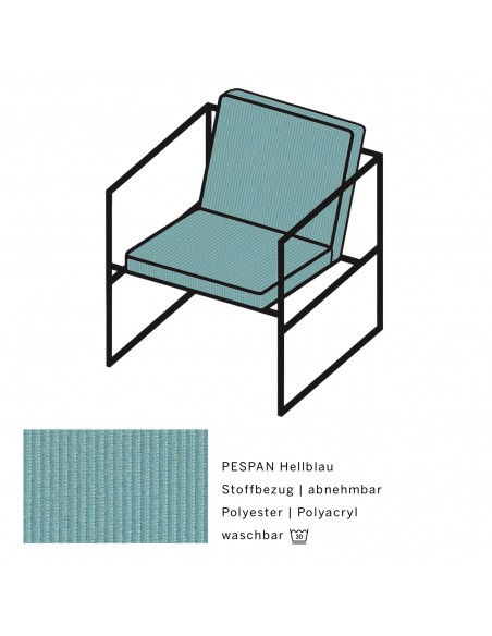 Brühl armchair, Grace Metal, armchair, single armchair, minimalist, filigree, aesthetic, metal frame black powder-coated Brühl armchair, Grace Metal, armchair, single armchair, minimalist, filigree, aesthetic, metal frame black powder-coated