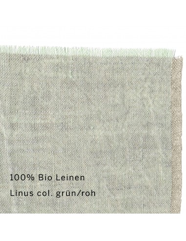 Stoff Bio leinen col. grün/roh Stoff Bio leinen col. grün/roh