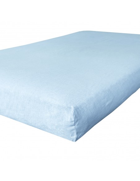 Stoff Bio leinen col. hellblau