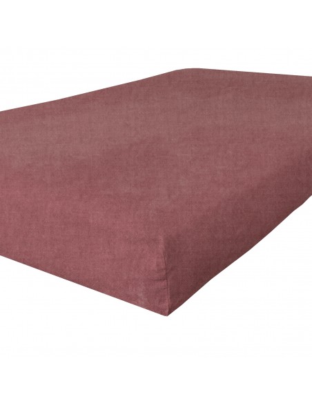 Stoff Bio leinen col. rot