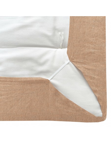 Spannlaken mit Gummizug Stoff Bio leinen col. gold Spannlaken mit Gummizug Stoff Bio leinen col. gold