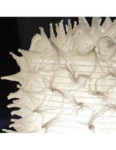 Japan handmade paper lamp Shibori 12