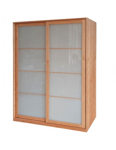 Sato Todana cabinet birch, sliding doors with glass