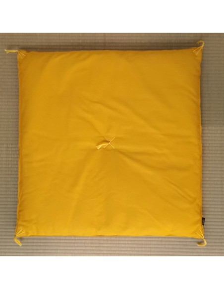 Zabuton meditarion cushion yellow made by Sato