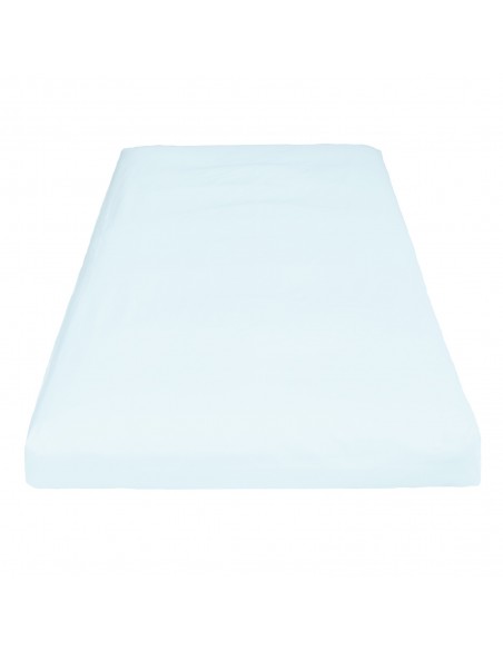 Spannlaken, Bezug, Futon, Rollmatte, ohne Gummizug, Sato, Zürich, Baumwolle, Perkal, Percal eisblau