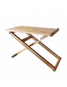 Faltbar Beistelltisch Japan leicht und flexibel, Massivholz Kastanie und Eiche 2