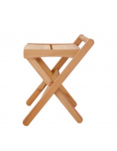 Hocker faltbar Japan leicht und flexibel, Massivholz Kastanie und Eiche 2