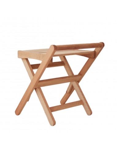 Hocker faltbar Japan leicht und flexibel, Massivholz Kastanie und Eiche