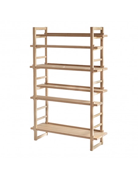 Japnisches Regal leicht und flexibel, Massivholz metallfrei