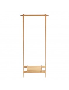 Garderobe Japan leicht und flexibel, Massivholz Kastanie und Eiche, Metallfrei 2