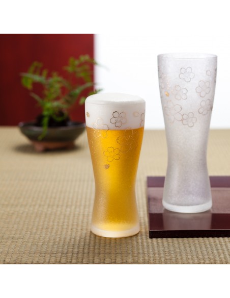 Glas, Japan, Bierglas, Sato, Sakura, Geschenk, Box