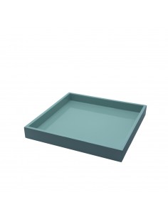 Eisblau Lacktablett Vietnam Quadrat 20x20