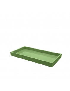 Lacktablett Vietnam rechteckig 30x15cm Lindgrün