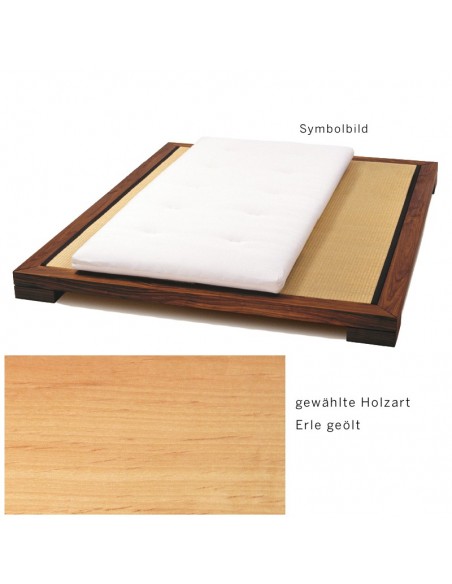 Sato Bett Chikarà Holzmuster, Erle Massivholz geölt