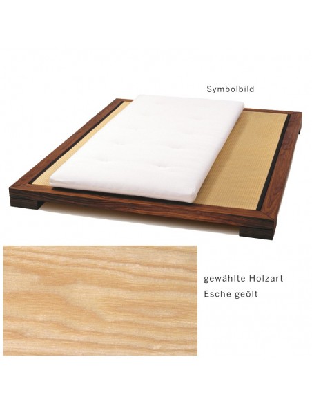 Sato Bett Chikarà Holzmuster, Esche Massivholz geölt