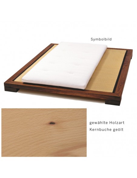 Sato Bett Chikarà Holzmuster, Kernbuche Massivholz geölt