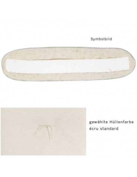 Sato Futon Rollmatte ecru mit Natur-Latex uns Schurwolle, rollbar