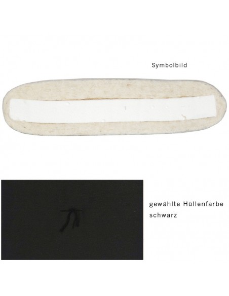 Sato Futon Rollmatte schwarz mit Natur-Latex uns Schurwolle, rollbar