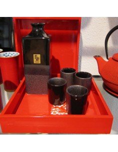 Lacktablett Vietnam in der Farbe Rot 2