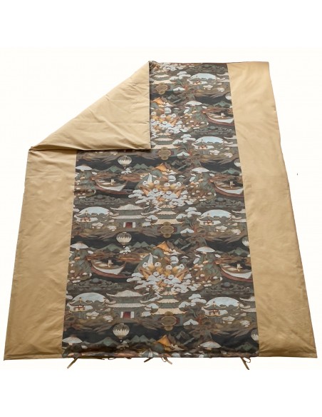 Sato-Duvet Ueberzug Baumwolle, Oriental Muster und Percal caramel Sato-Duvet Ueberzug Baumwolle, Oriental Muster und Percal caramel