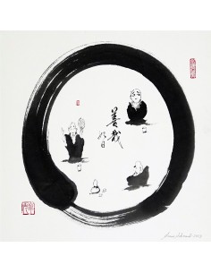 L01 The Circle – Enjoy the Day | Ink Painting
