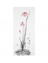 L36 Wild Pink Flowers | Ink Painting