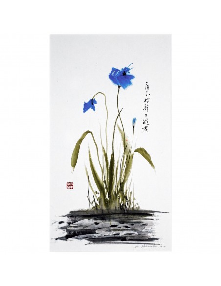 Schwertlilien | Tuschemalerei, Sanae Sakamoto Schwertlilien | Tuschemalerei, Sanae Sakamoto