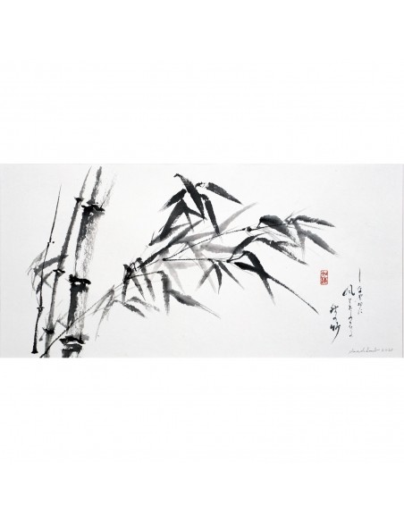 Bambus im Wind | Tuschemalerei, Sanae Sakamoto Bambus im Wind | Tuschemalerei, Sanae Sakamoto