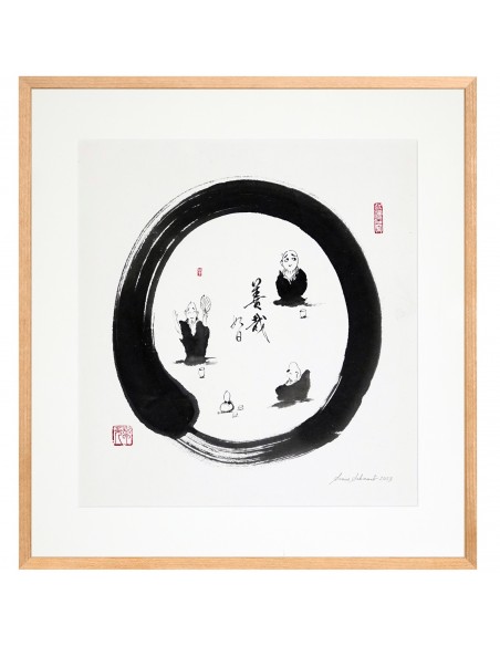 Der Kreis – Geniesse den Tag, Kalligraphie Sanae Sakamoto Der Kreis – Geniesse den Tag, Kalligraphie Sanae Sakamoto