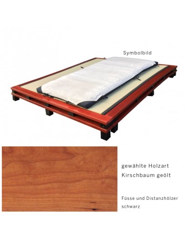 Sato bed Sandai wood pattern, oiled solid cherry wood