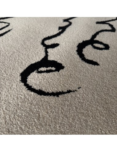 Teppich  Tsubasa, Teppich Outlet, Teppich Kaligrafie, Teppich 200 x 200 cm