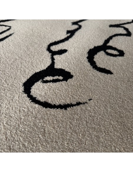 Teppich  Tsubasa, Teppich Outlet, Teppich Kaligrafie, Teppich 200 x 200 cm