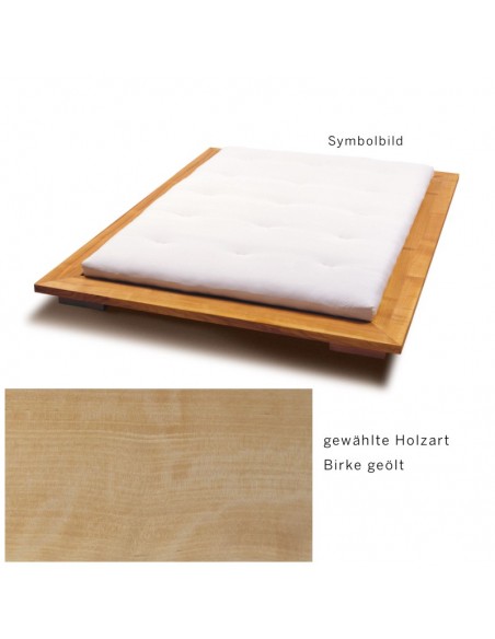 Sato Bett Miryoku Holzmuster, Birke Massivholz geölt