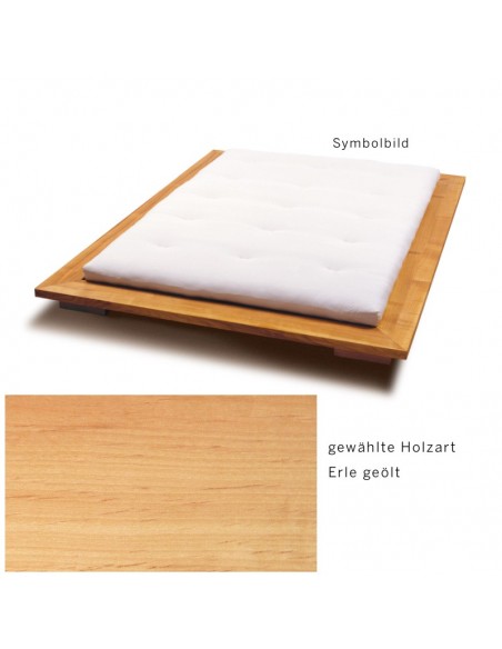 Sato Bett Miryoku Holzmuster, Erle Massivholz geölt