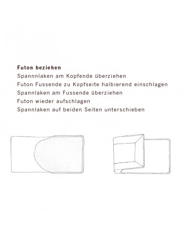 Spannlaken, Bezug, Überzug, Futon, Rollmatte, ohne Gummizug, Sato, Zürich, Baumwolle, Perkal, Percal