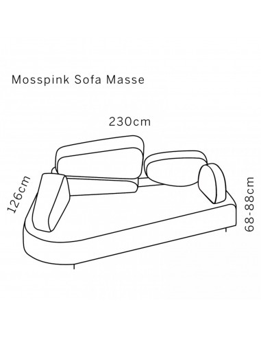 Mosspink Sofa Brühl - Outlet