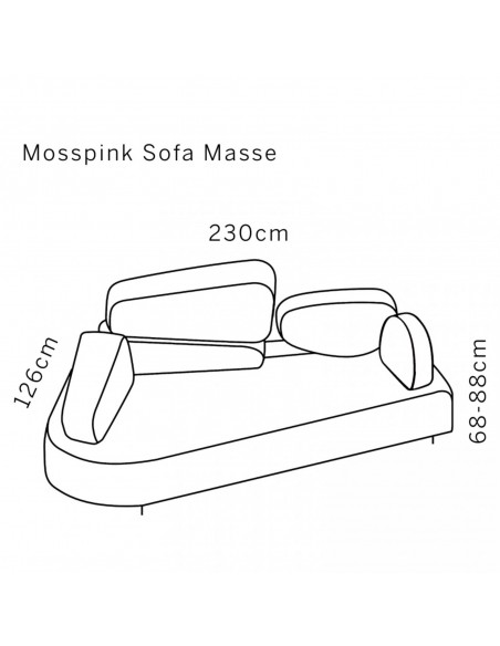 Mosspink Sofa Brühl - Outlet