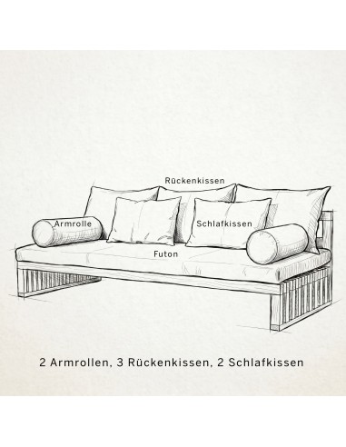 Tenshi Sofa, modular sofa bed, futon sofa