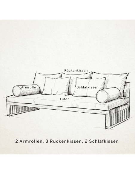 Tenshi Sofa, modular sofa bed, futon sofa