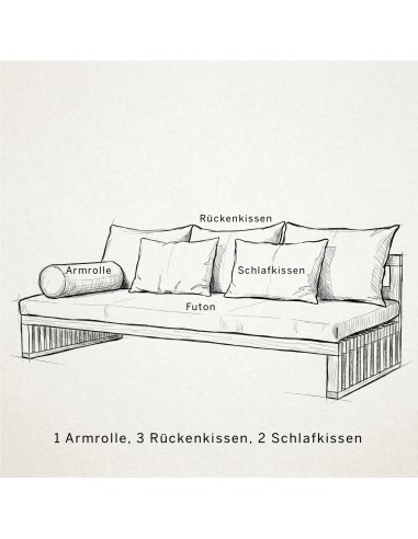 Tenshi Sofa, modular sofa bed, futon sofa