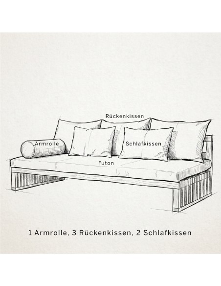 Tenshi Sofa, modular sofa bed, futon sofa
