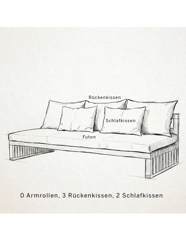 Tenshi Sofa, modular sofa bed, futon sofa