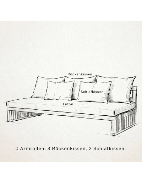 Tenshi Sofa, modular sofa bed, futon sofa